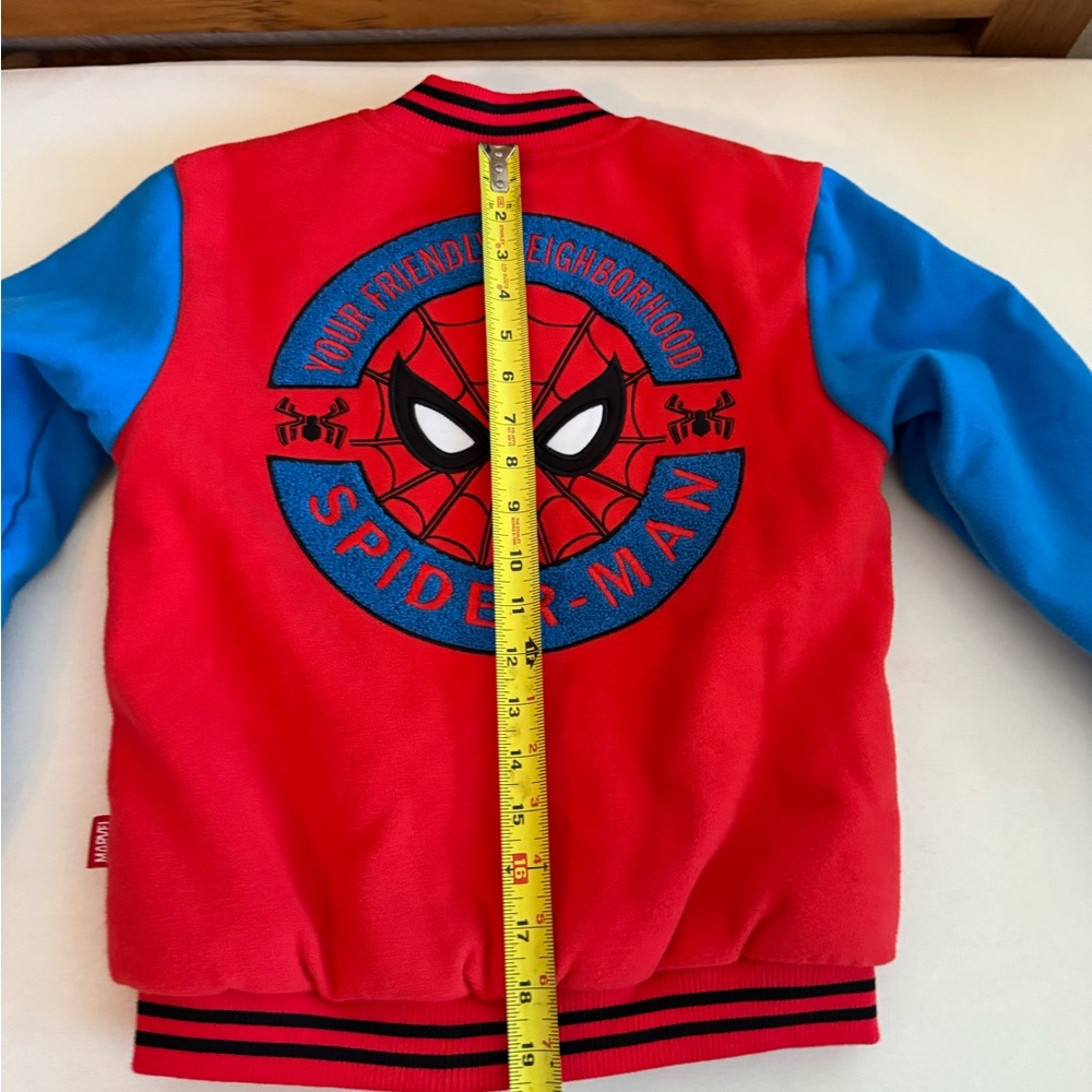 Marvel Spider-Man Red Varsity Jacket with Branded Tag - Picture 8 of 8